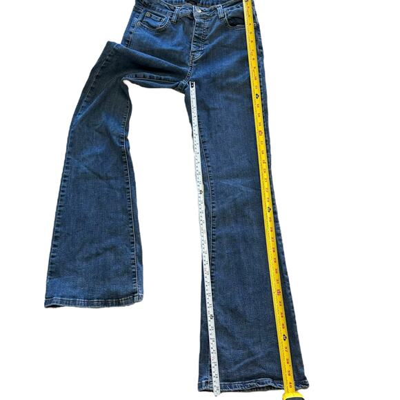 Womens Jeans Size 7 Flare Denim Button Fly 70s Retro Hippie Wide Leg Indie - Picture 4 of 10